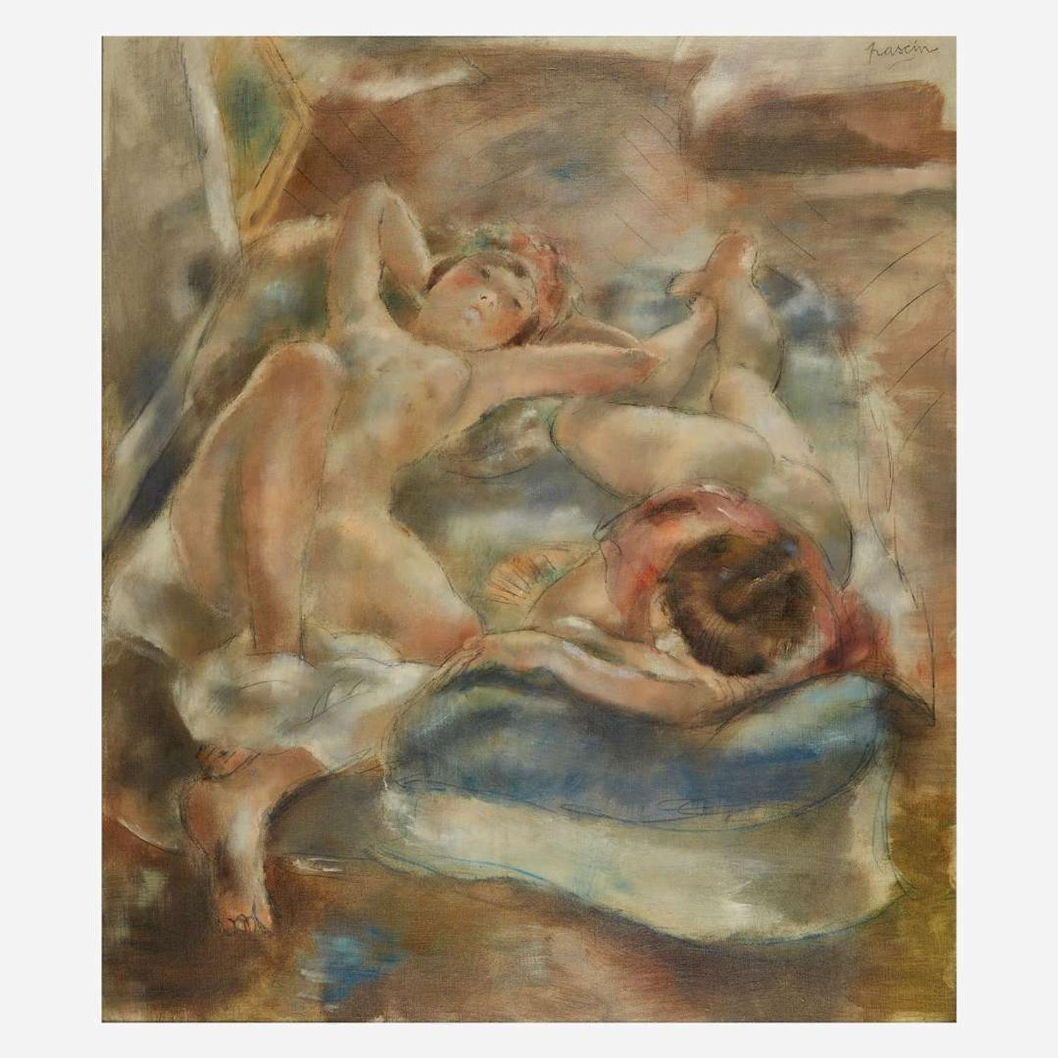 Jules Pascin (French, 1885-1930) Les Nus Allongés