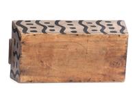 An African American Painted Poplar Covered Dough Box