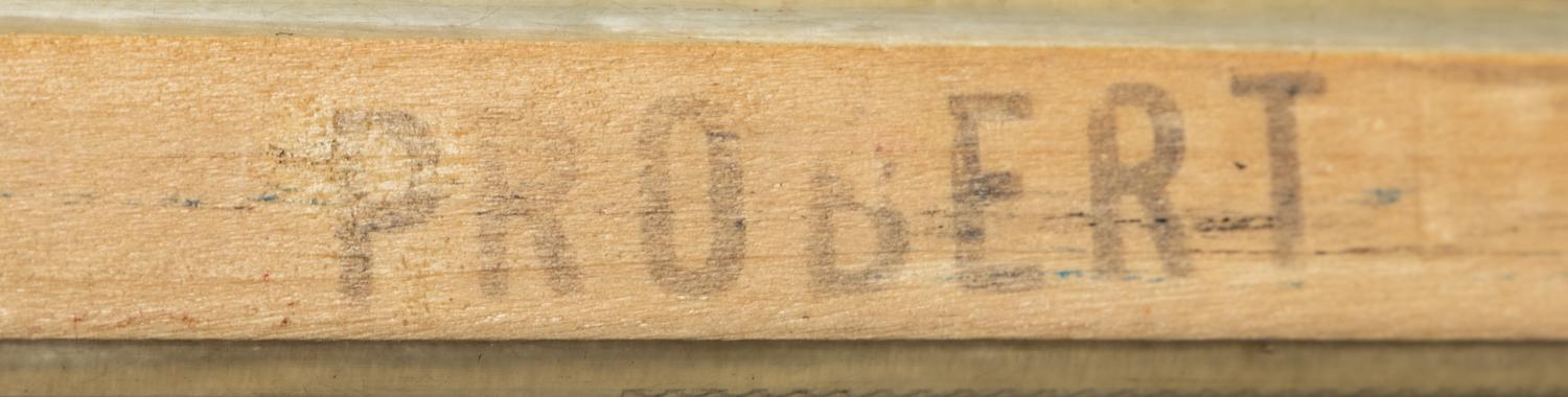 A Bob Probert Signed Autograph Game Used / Issued Signed Autograph Koho Hockey Stick