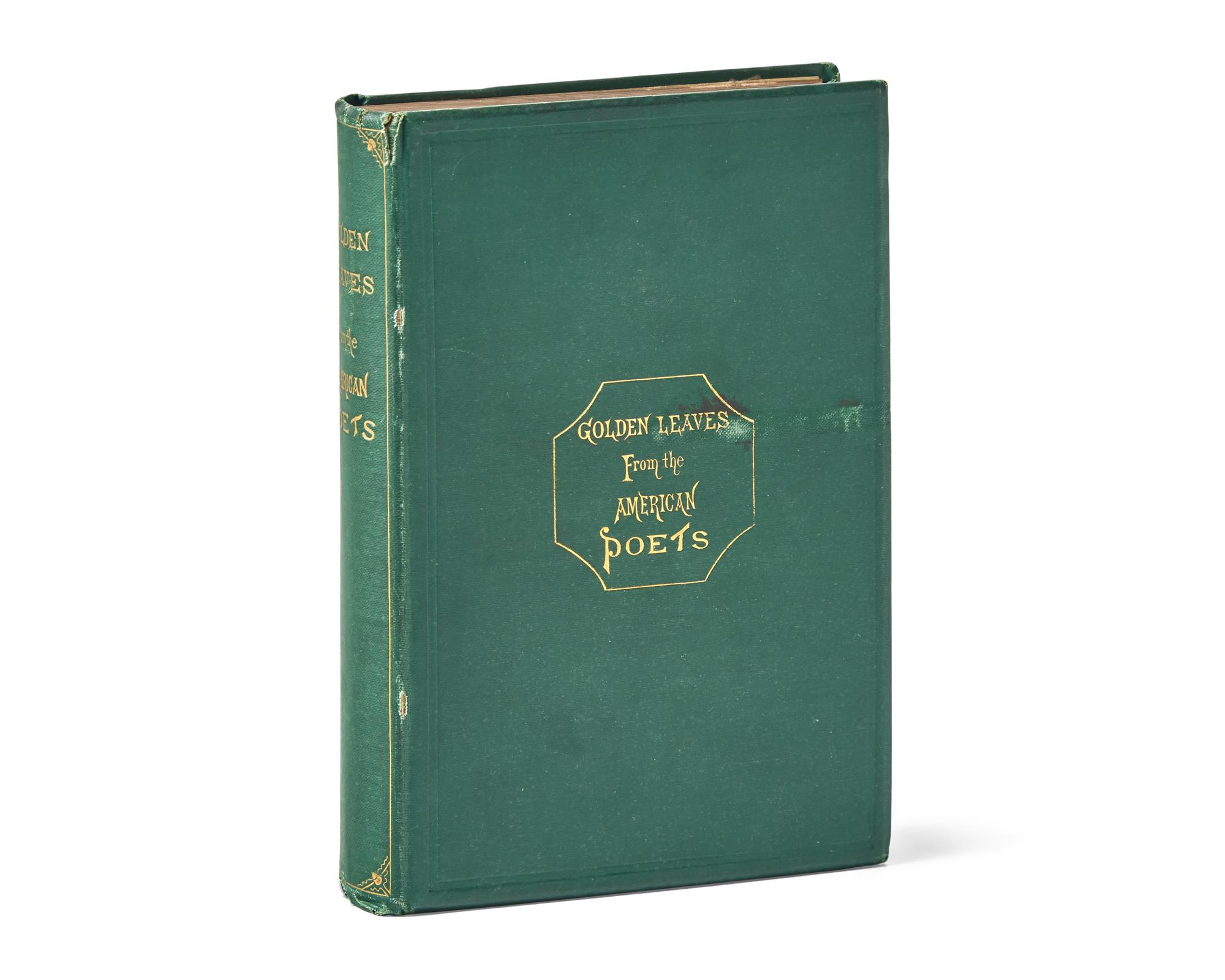 [LINCOLN, Mary Todd (1818-1882), her copy]. HOWS, John William Stanho (1797-1871), editor. Golden Leaves from the American Poets . New York: James G. Gregory, 1865.