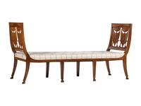 A Russian Neoclassical Style Chestnut Daybed