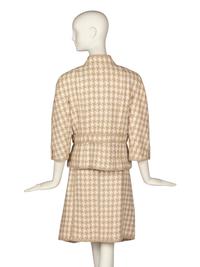 Chanel Houndstooth Skirt Suit