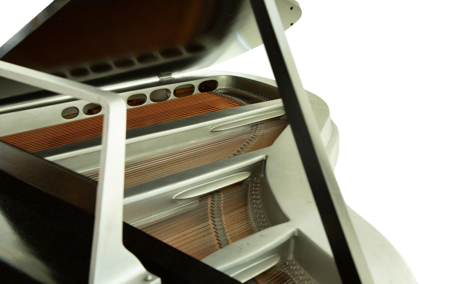 An Aluminum Cast Art Deco Style Grand Piano by Rippen — 1965, NETHERLANDS