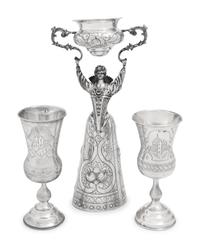 A Group of Three Continental Silver Drinking Articles