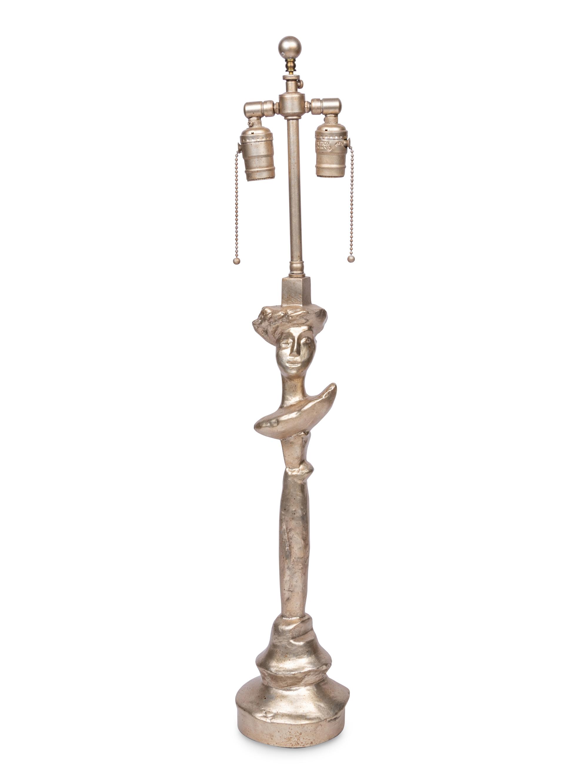 A Diego Giacometti Style Composition "Sirmos" Table Lamp