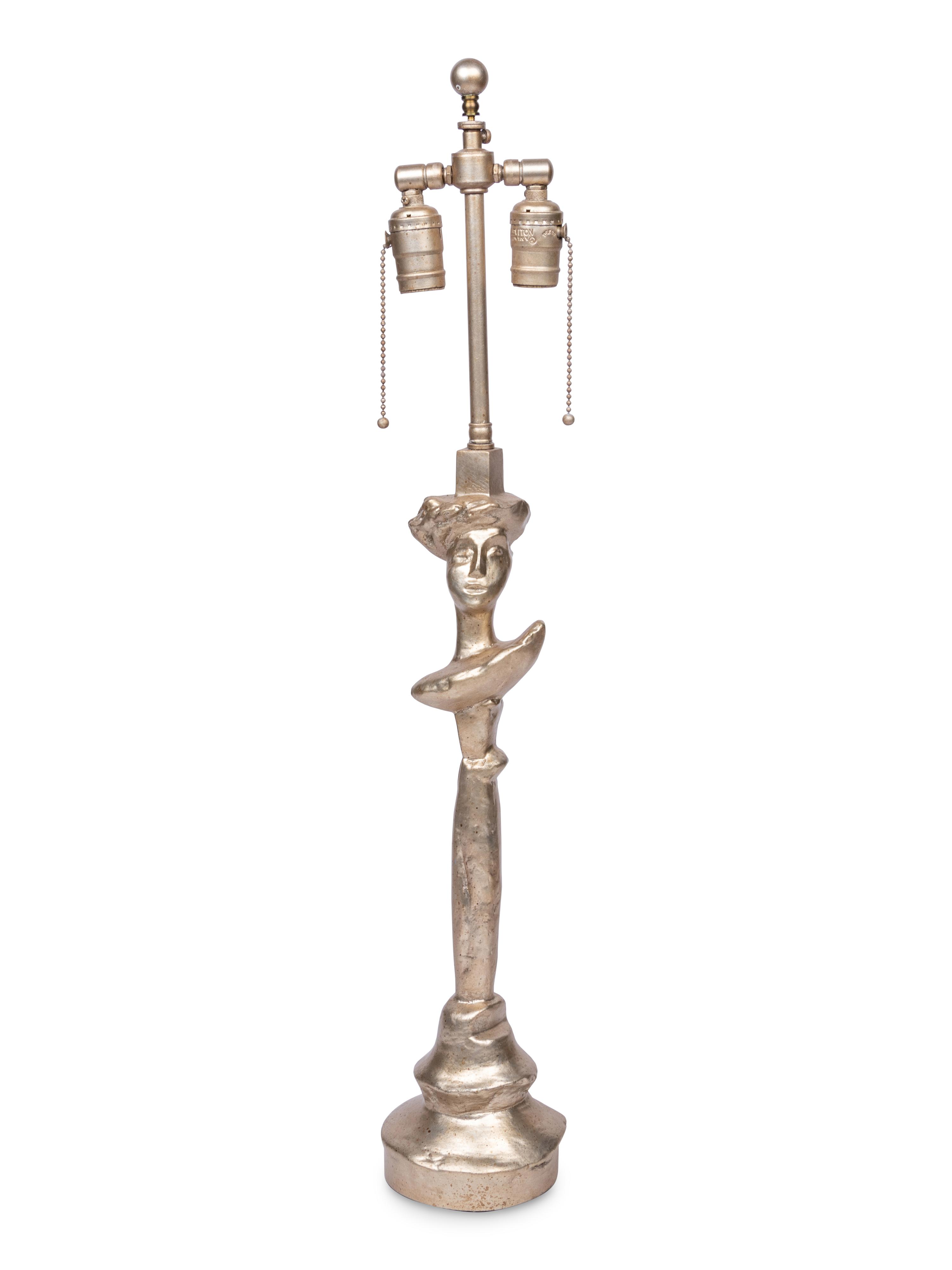 A Diego Giacometti Style Composition "Sirmos" Table Lamp