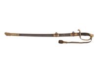 Gettysburg casualty Lieutenant W.H. Hamilton, Company I, 14th Vermont Infantry, Model 1850 foot officer's presentation sword.