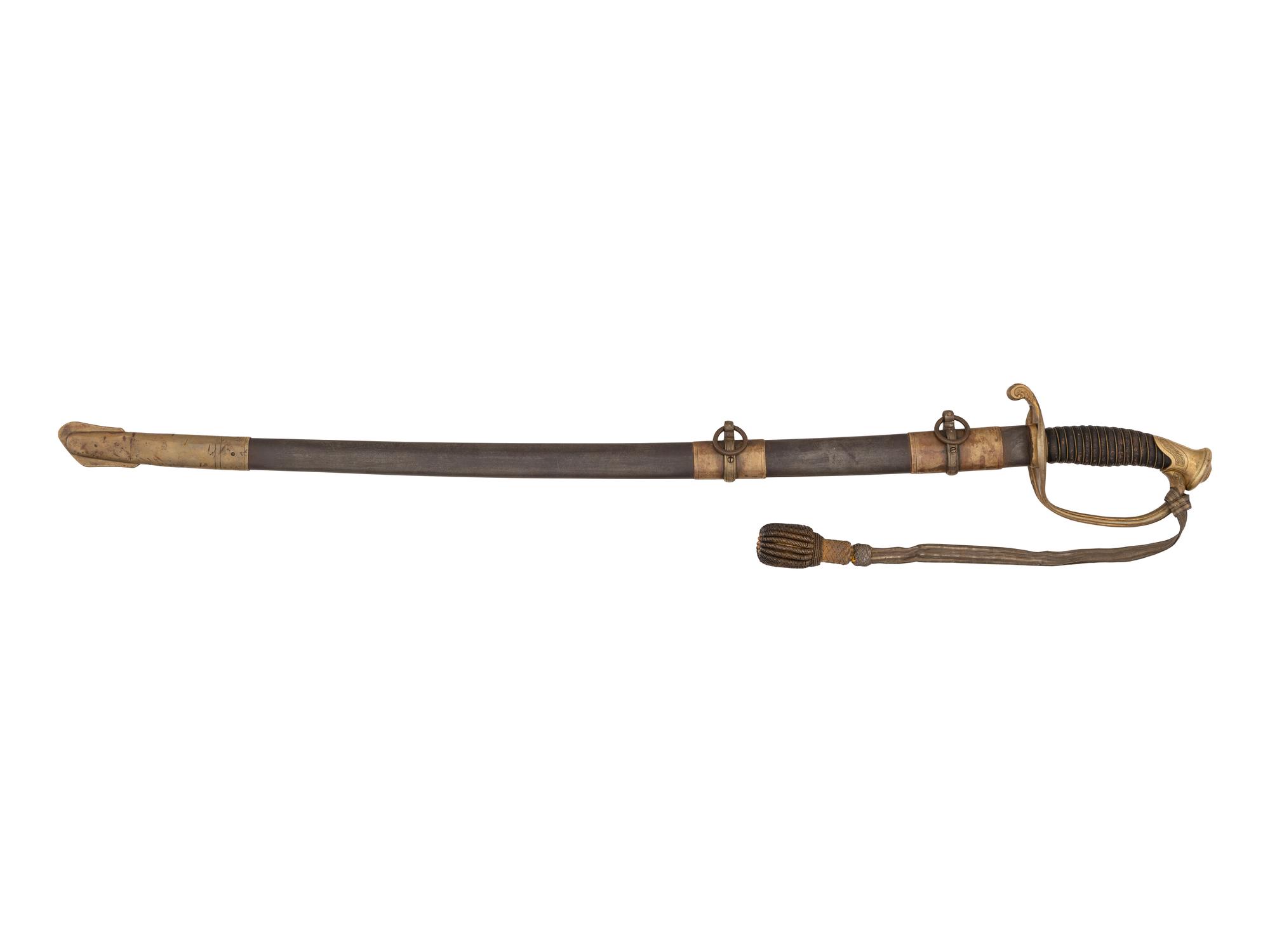 Gettysburg casualty Lieutenant W.H. Hamilton, Company I, 14th Vermont Infantry, Model 1850 foot officer's presentation sword.