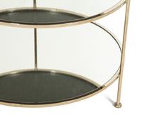 A Contemporary Mirrored Three-Tier Table