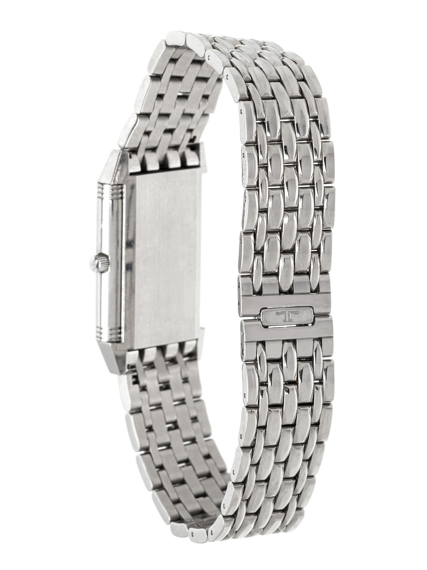 JAEGER-LeCOULTRE, STAINLESS STEEL REF. 250.8.86 'REVERSO' WRISTWATCH