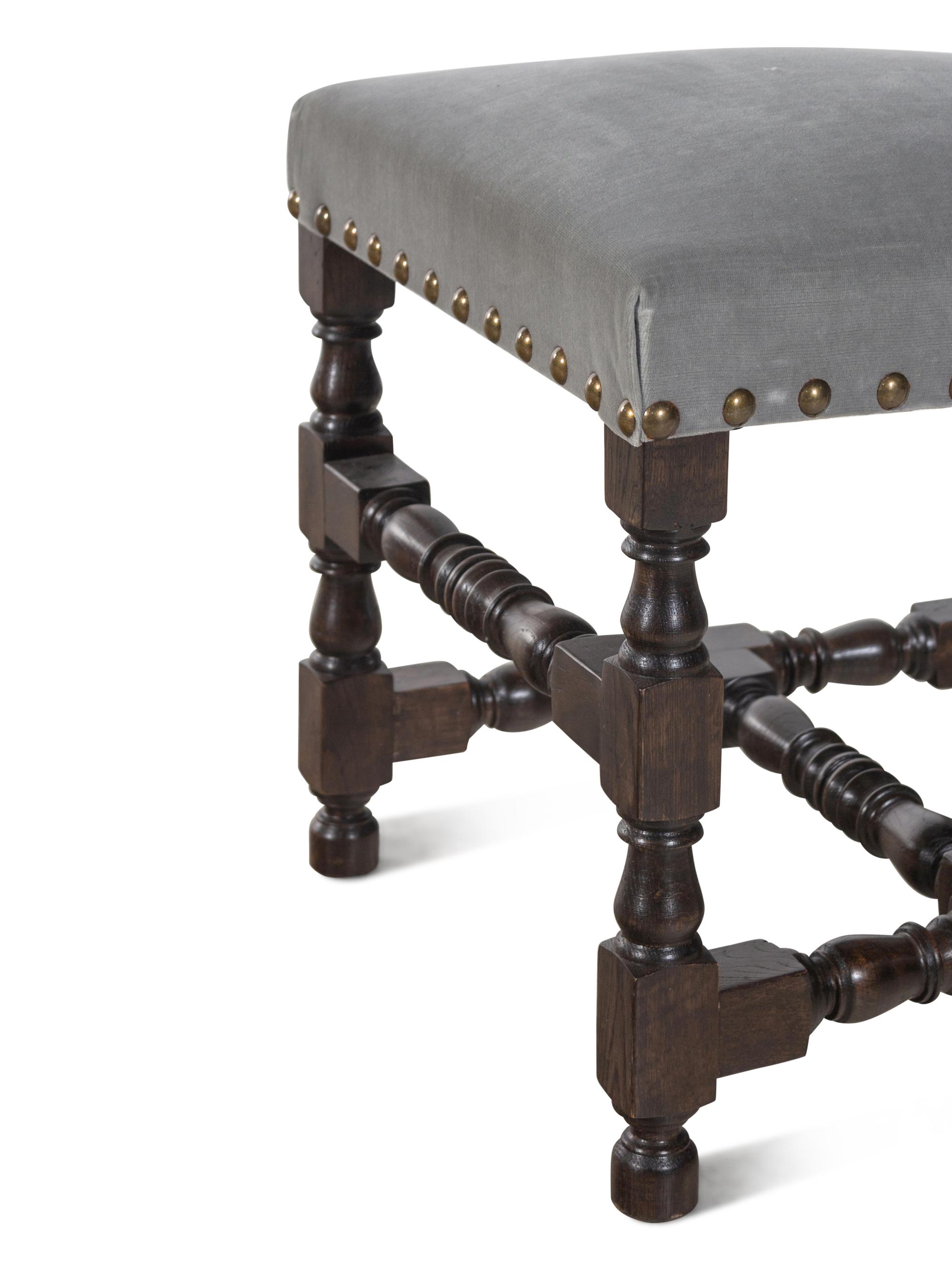 A Set of Six Contemporary Baroque Style Walnut Dining Chairs
