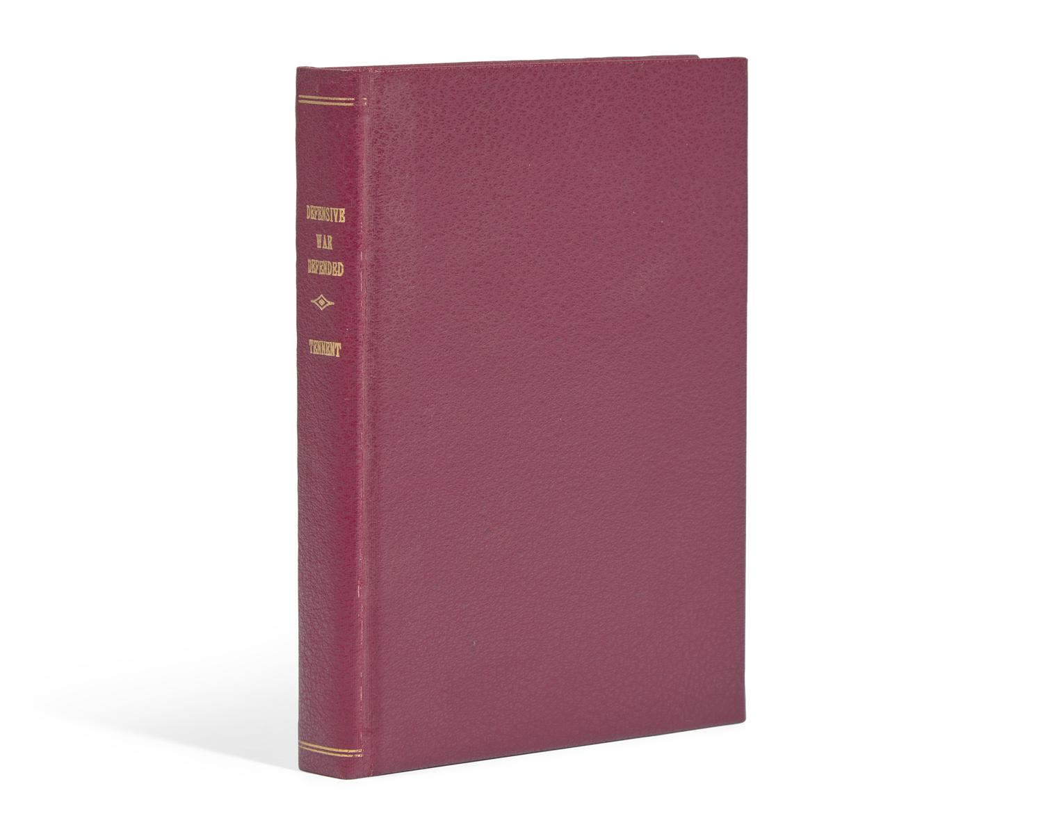 [Americana] [Franklin, Benjamin] Tennent, Gilbert. The Late Association for Defence Farther Encouraged: Or, Defensive War Defended; and Its Consistency with True Christianity Represented. In a Reply to Some Exceptions against War, in a late Composure, intituled, The Doctrine of Christianity, as held by the People called Quakers, vindicated