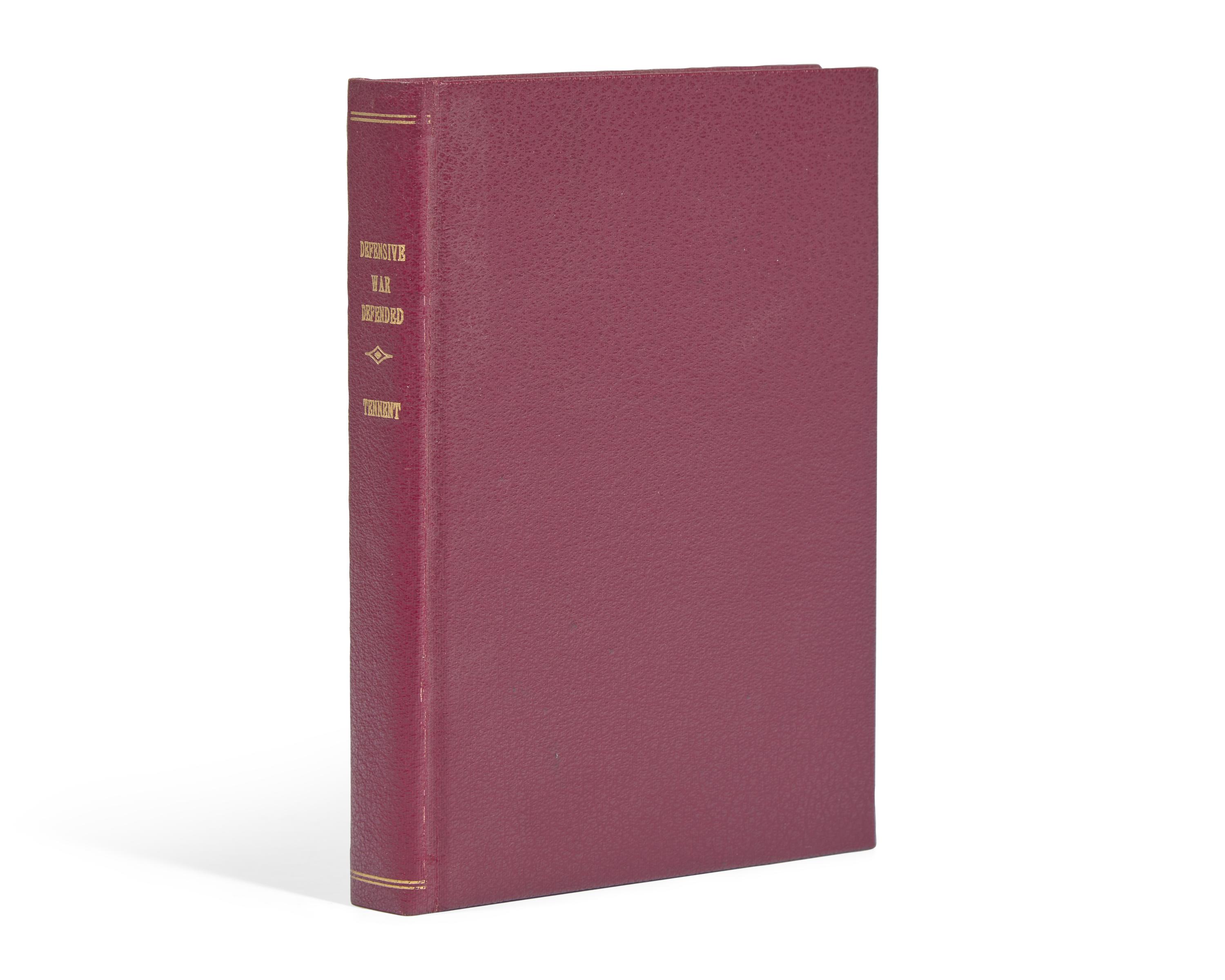 [Americana] [Franklin, Benjamin] Tennent, Gilbert. The Late Association for Defence Farther Encouraged: Or, Defensive War Defended; and Its Consistency with True Christianity Represented. In a Reply to Some Exceptions against War, in a late Composure, intituled, The Doctrine of Christianity, as held by the People called Quakers, vindicated