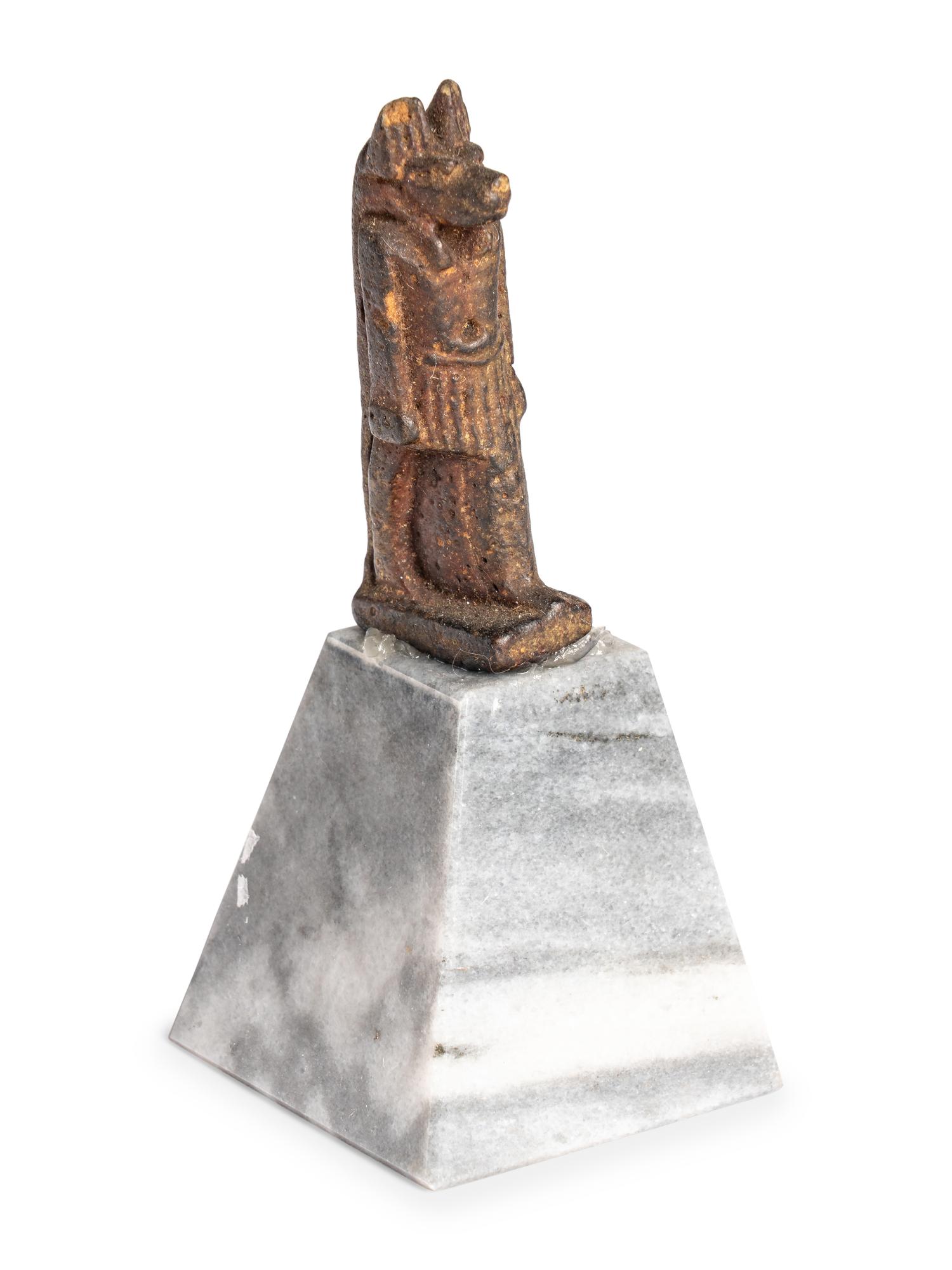 An Egyptian Stone Anubis