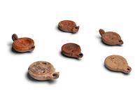 Six Greco-Roman Terracotta Oil Lamps