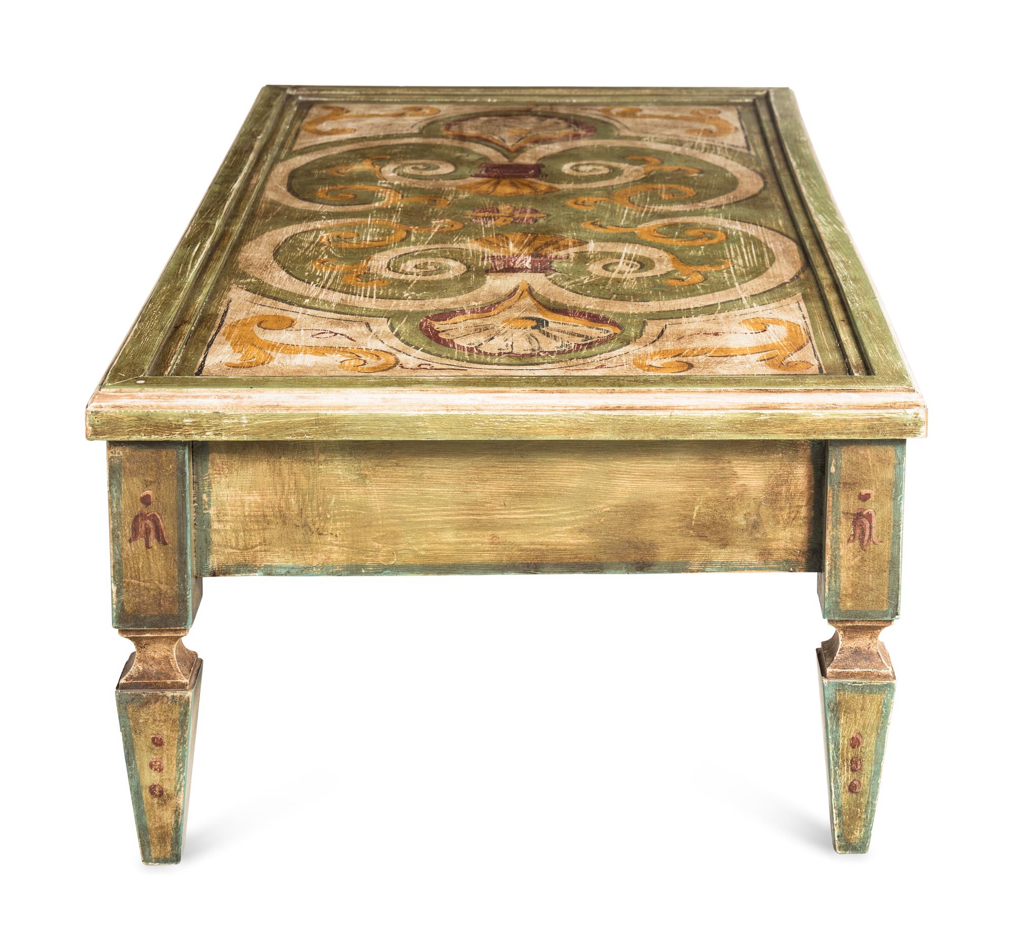 An Italian Painted Low Table