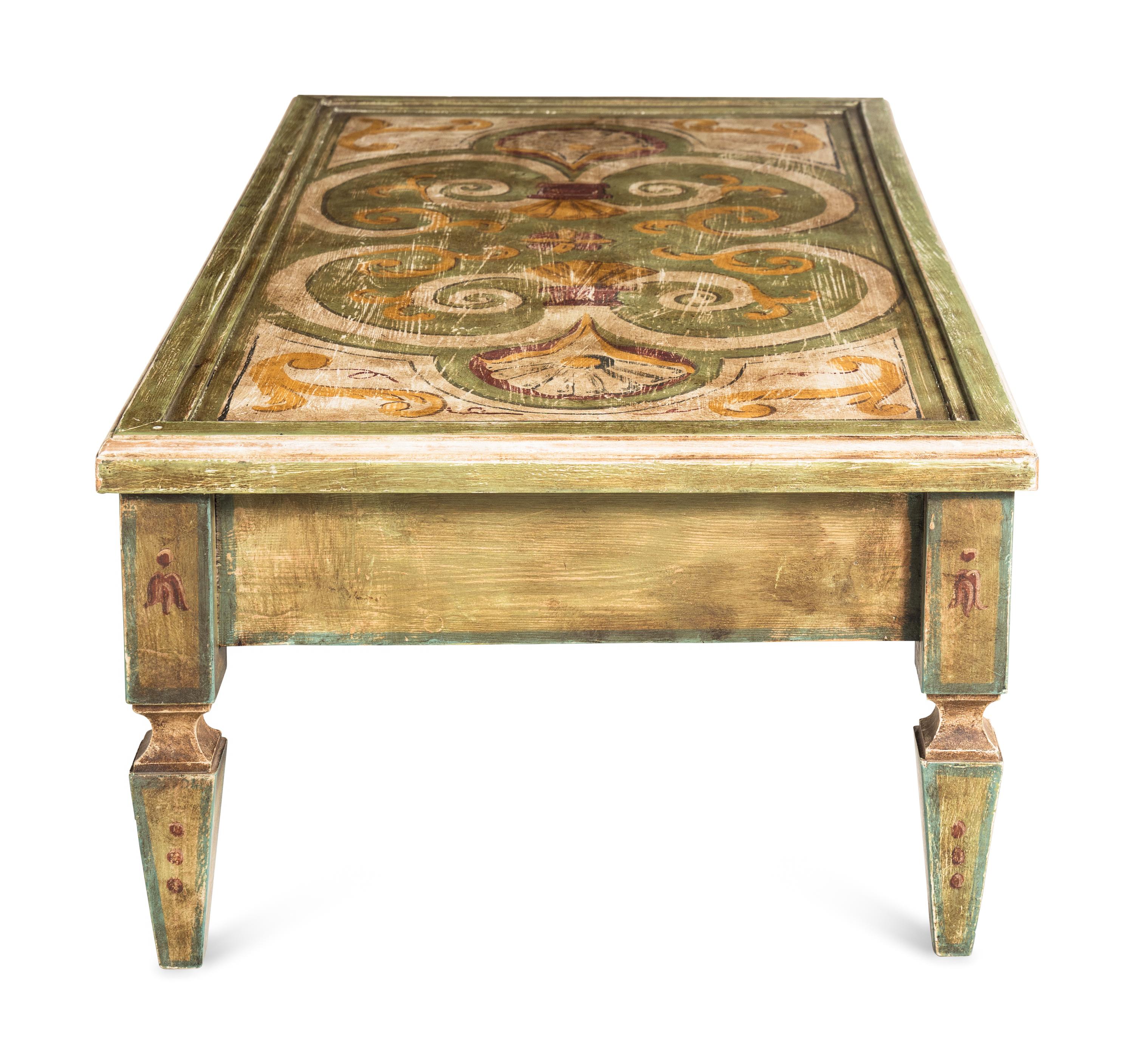 An Italian Painted Low Table