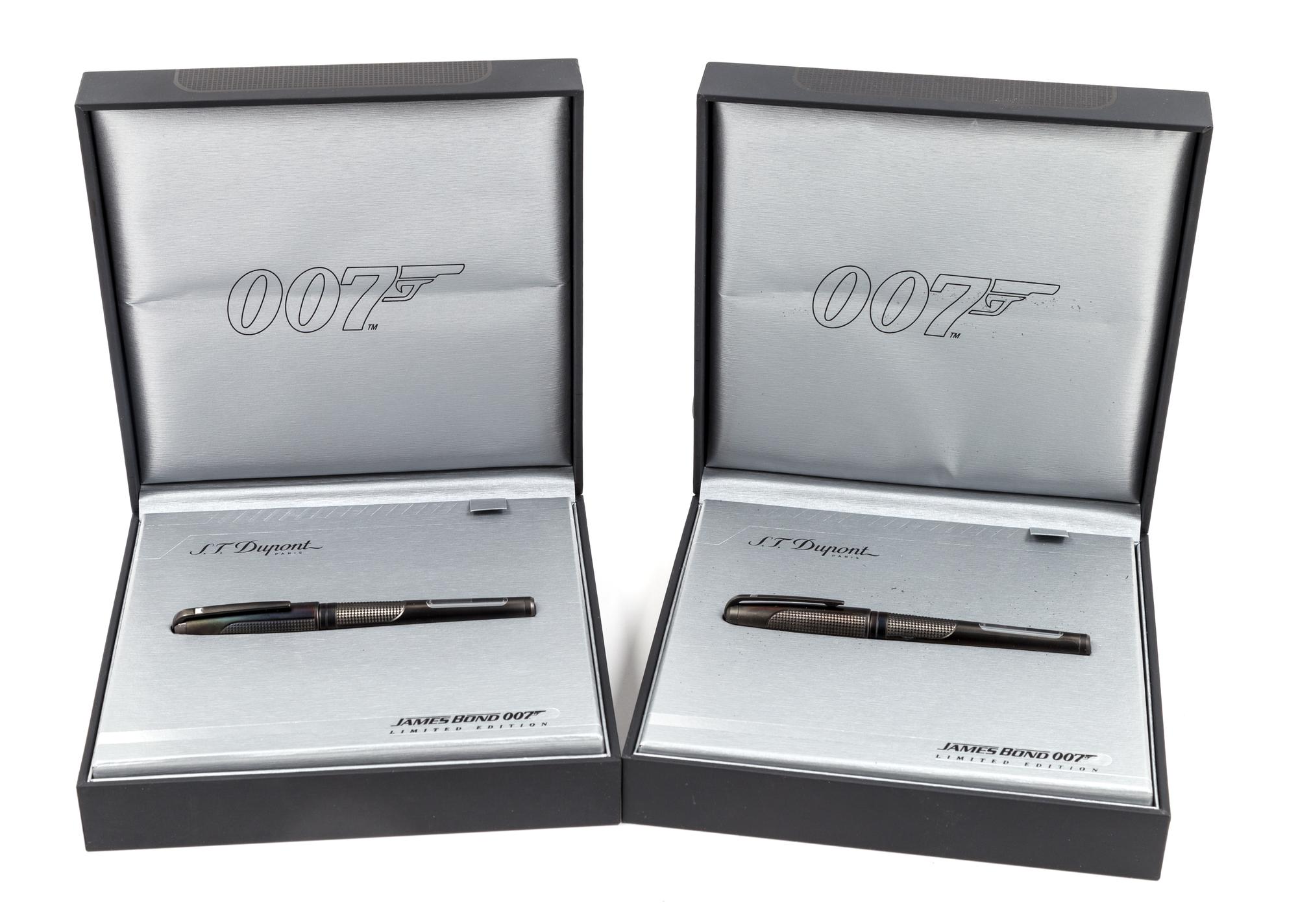 A Pair of S.T. Dupont James Bond: 007 Limited Edition Fountain Pens