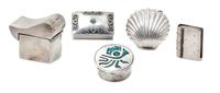 A Collection of Silver Boxes, 93.30 dwts.