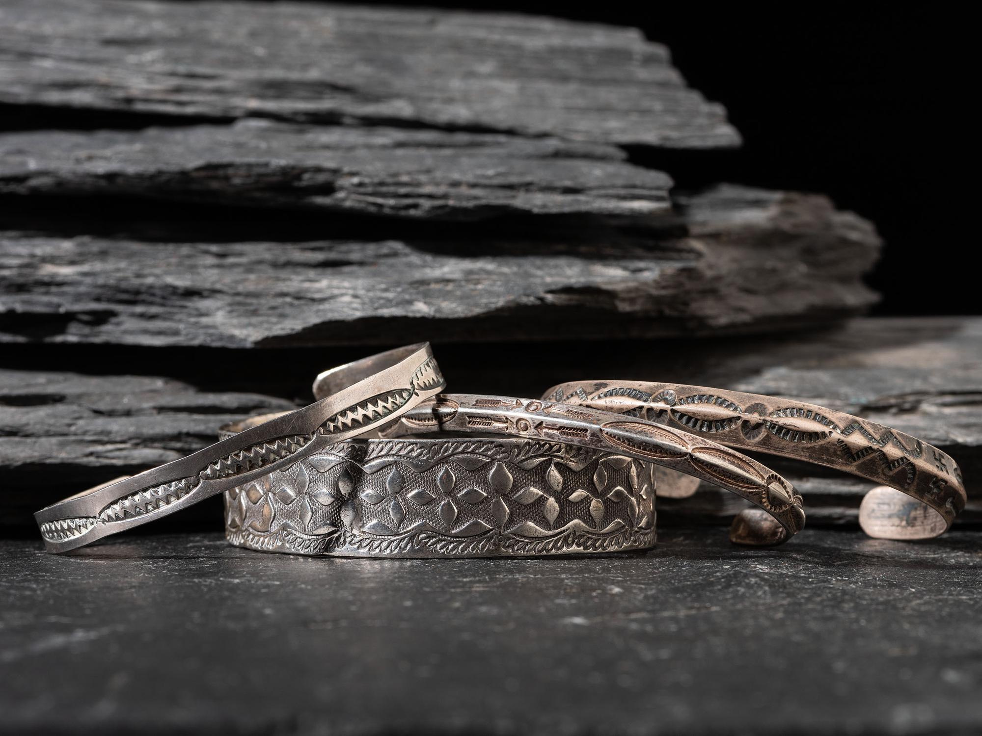 Navajo Silver Cuff Bracelets