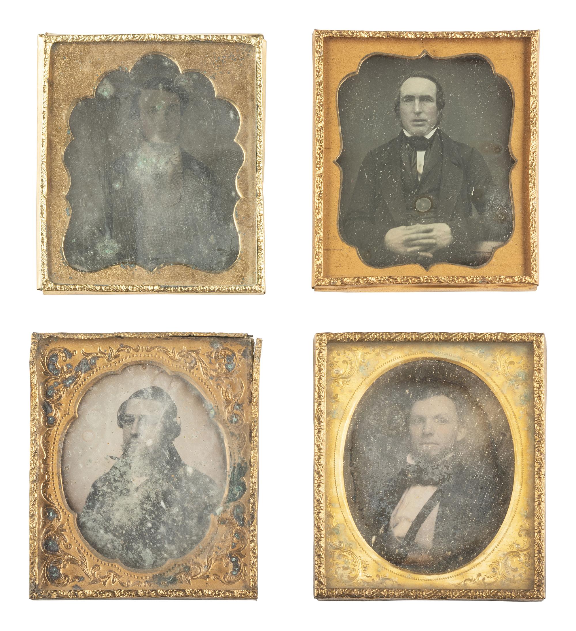 [EARLY PHOTOGRAPHY]. 25 assorted sixth plate daguerreotypes of men.