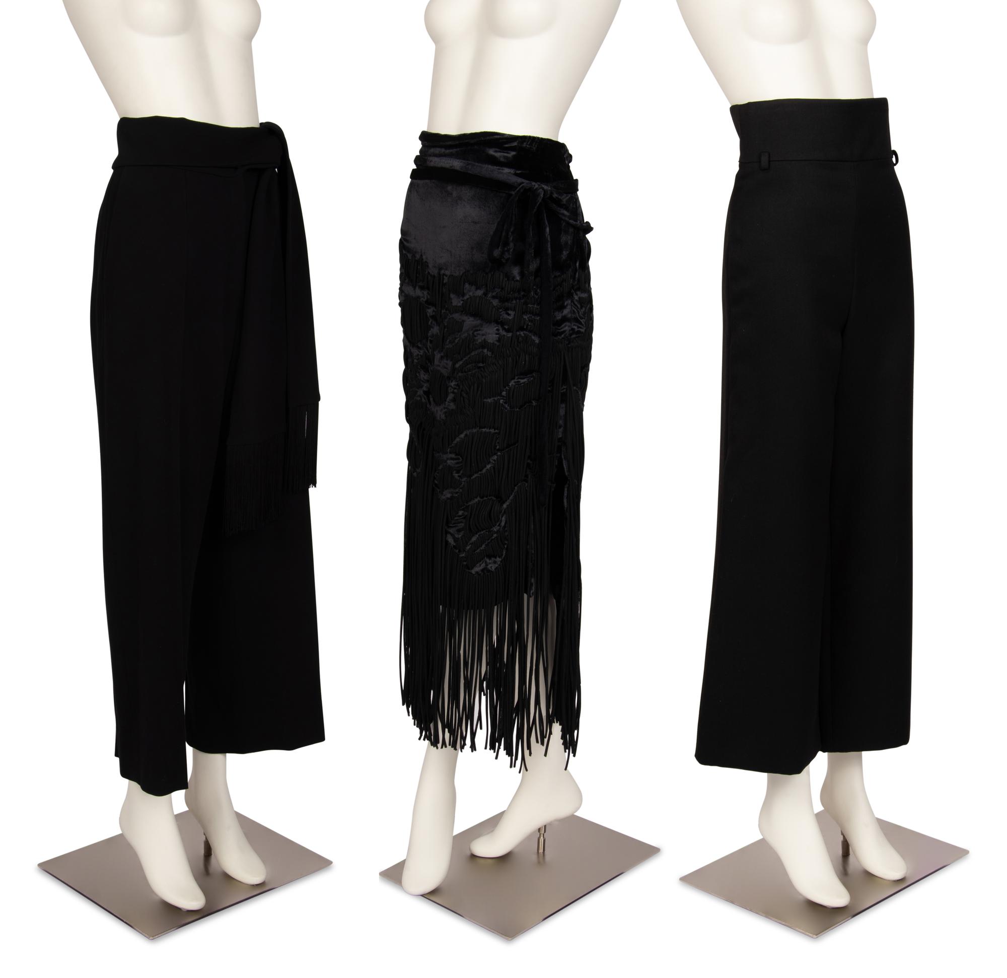 Three Yves Saint Laurent Rive Gauche Items: Two Pants & One Skirt, 1990-2000s