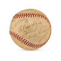 A 1946 Hollywood Stars Team Signed Autograph Baseball