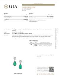 COLOMBIAN EMERALD AND DIAMOND EARRINGS