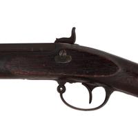 Heavy Barreled Leman Percussion Full Stock Plains Rifle