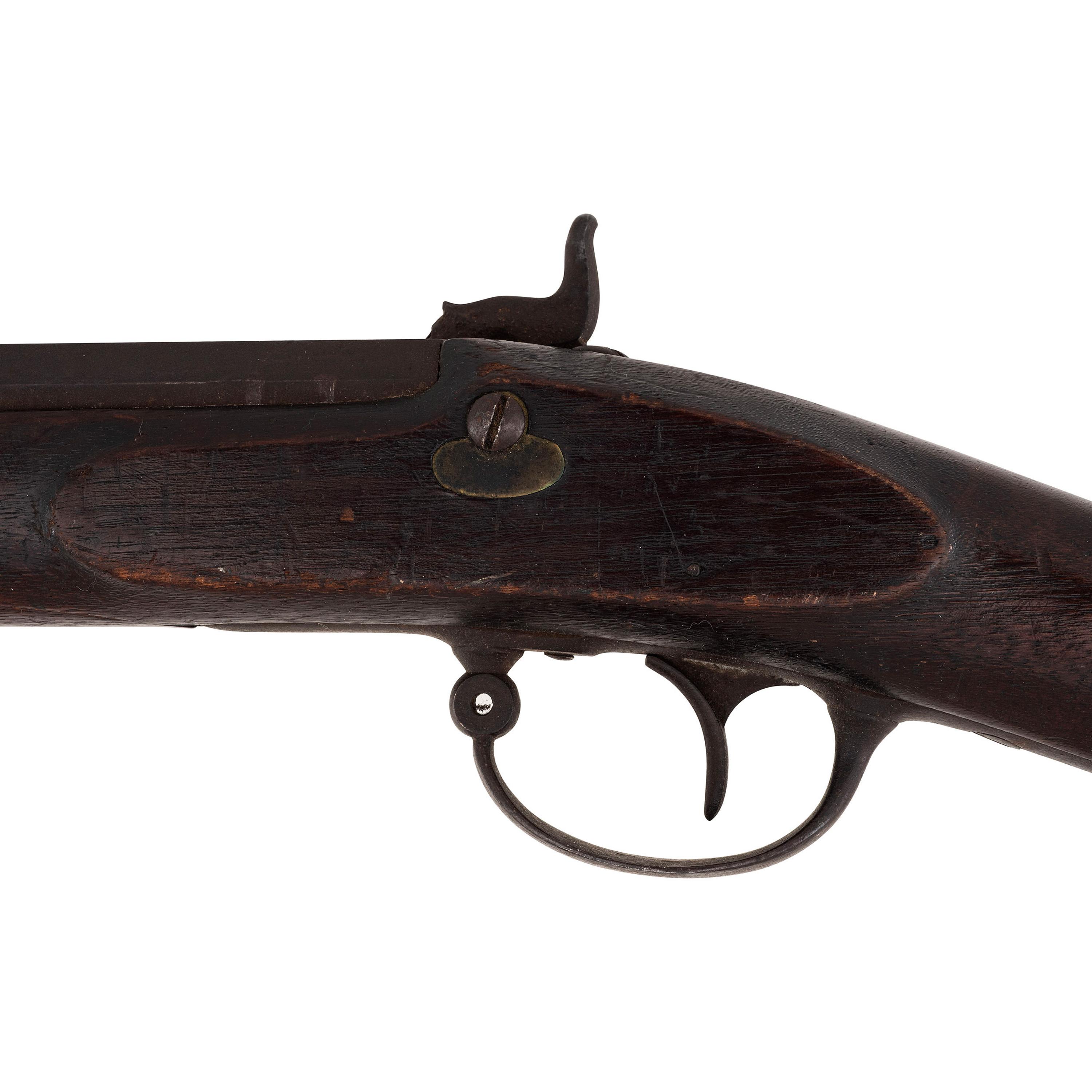Heavy Barreled Leman Percussion Full Stock Plains Rifle