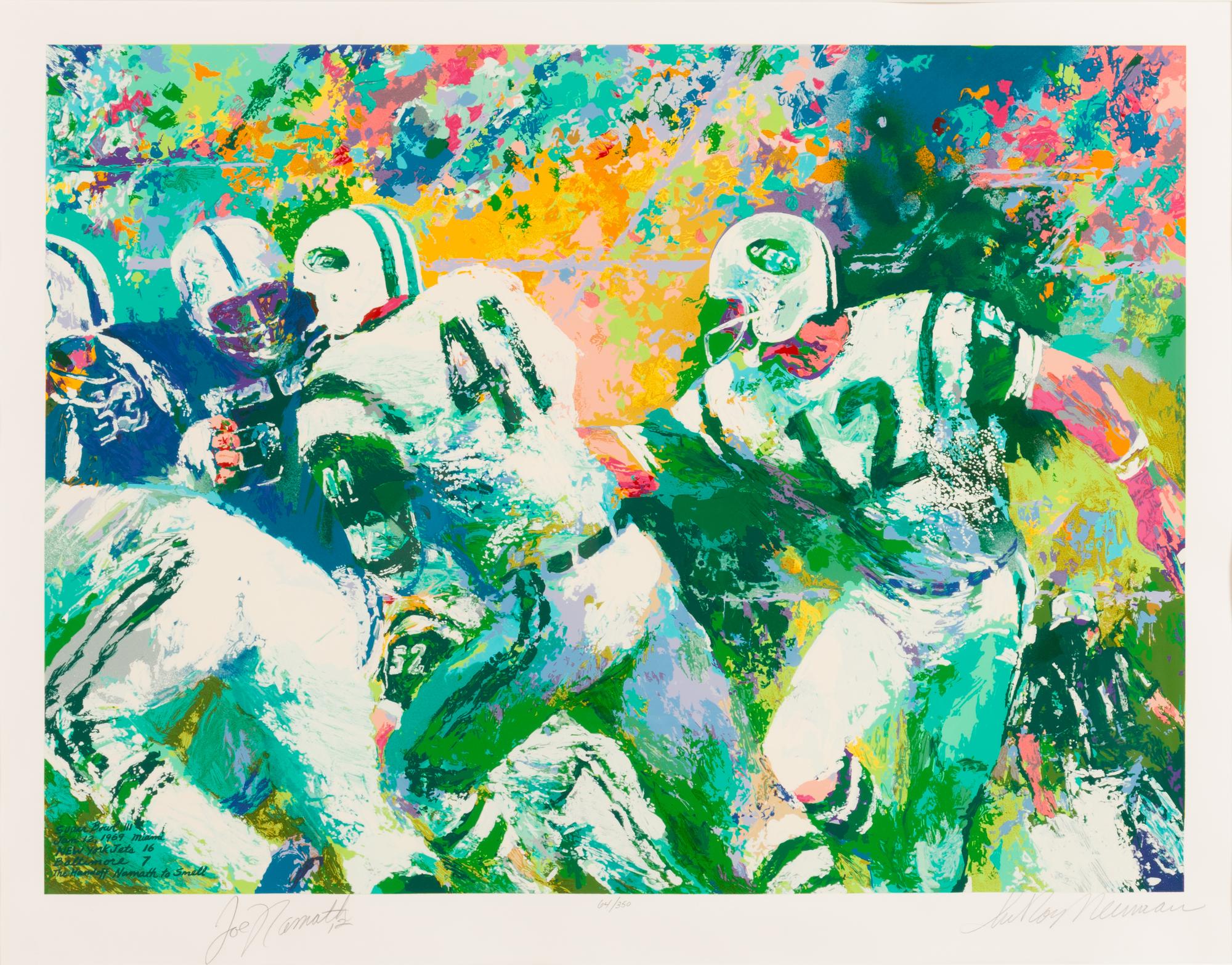 A 2007 Joe Namath "Hand Off Super Bowl III" LeRoy Neiman Serigraph,