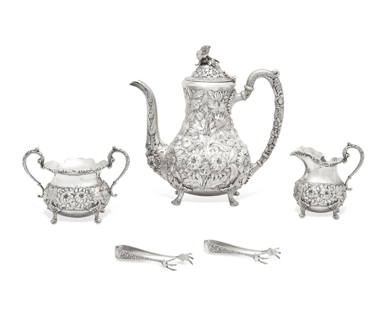 An American Silver Five-Piece Coffee Service