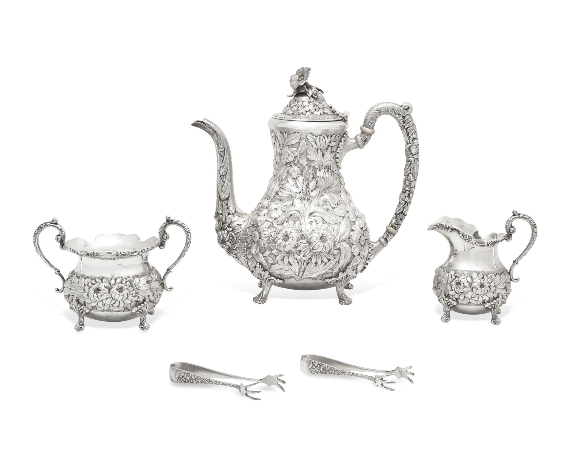An American Silver Five-Piece Coffee Service