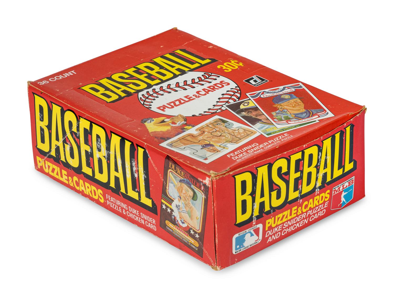 A Box of 1984 Donruss Baseball Cards (36 Packs, Possible Don Mattingly Rookie)