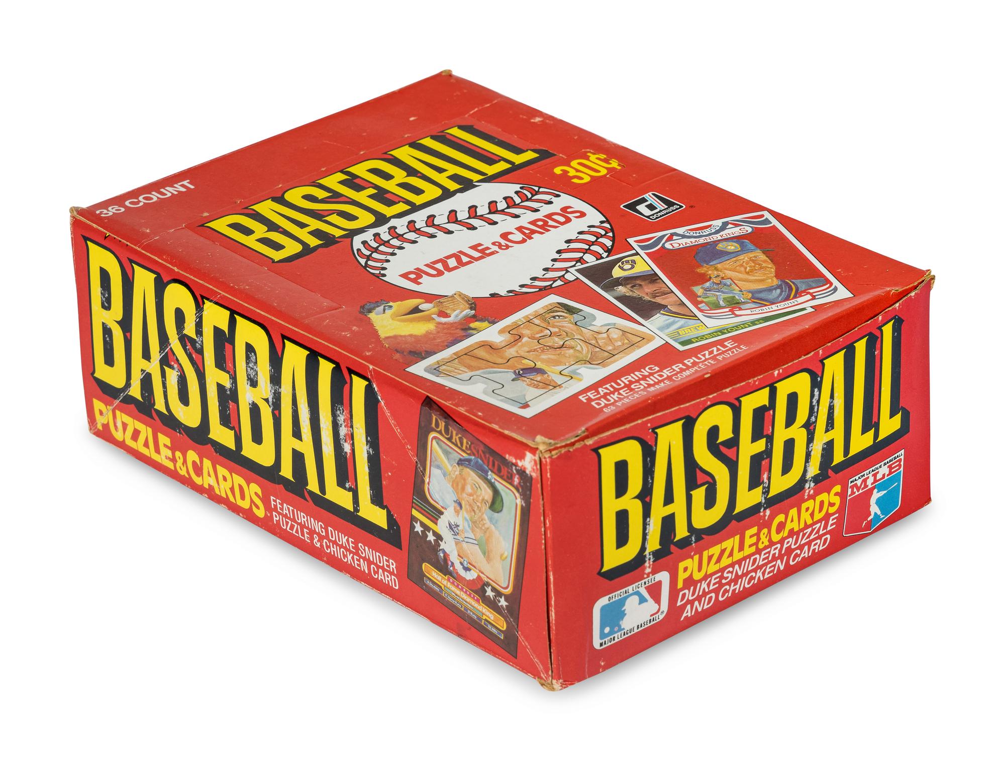 A Box of 1984 Donruss Baseball Cards (36 Packs, Possible Don Mattingly Rookie)