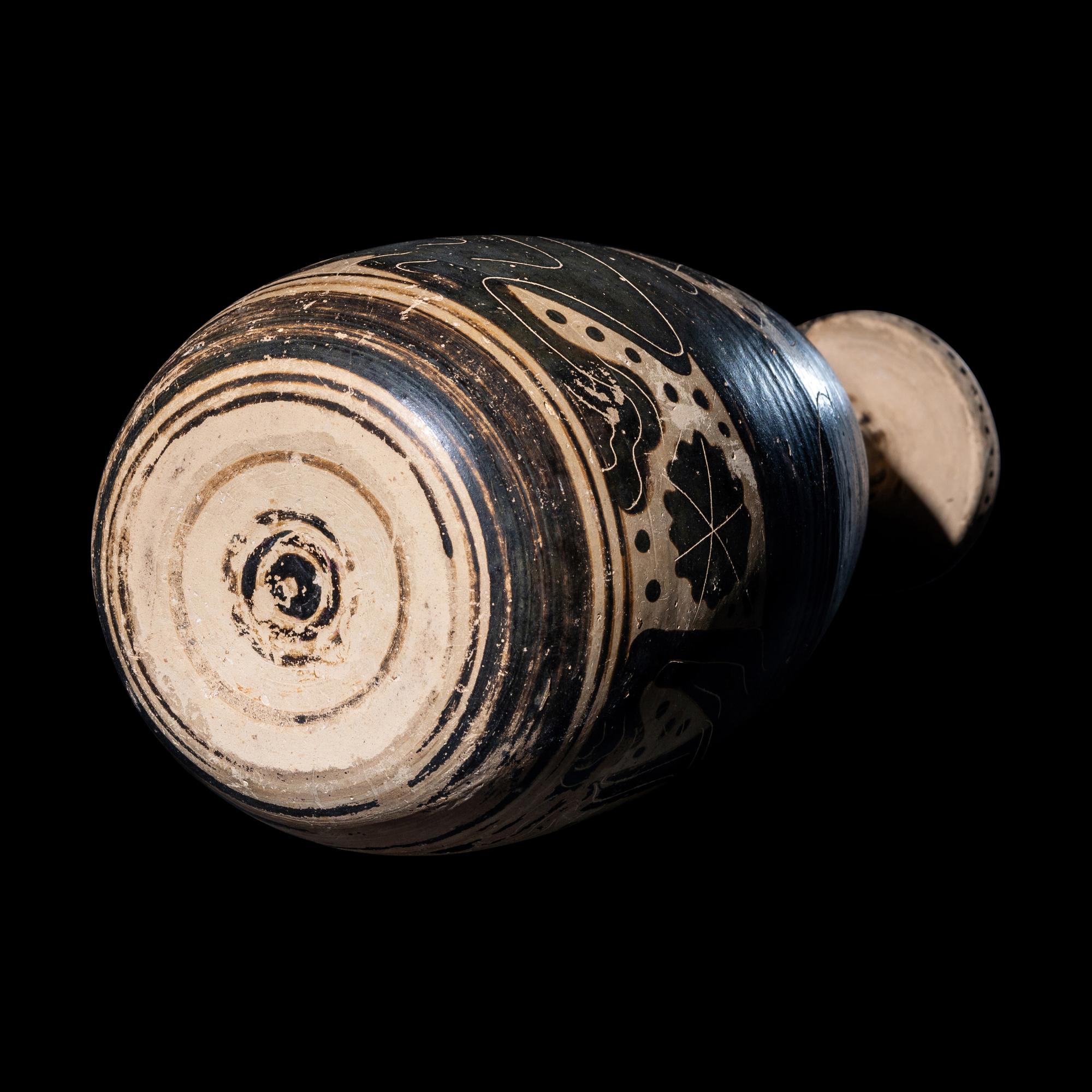 A Corinthian Black-Figured Alabastron