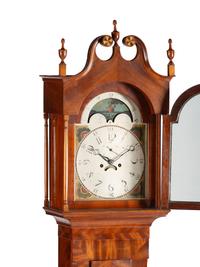A Federal Inlaid Mahogany Tall Case Clock