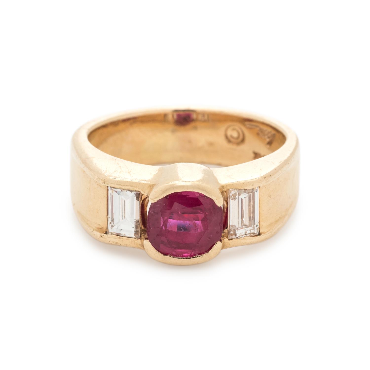 RUBY AND DIAMOND RING