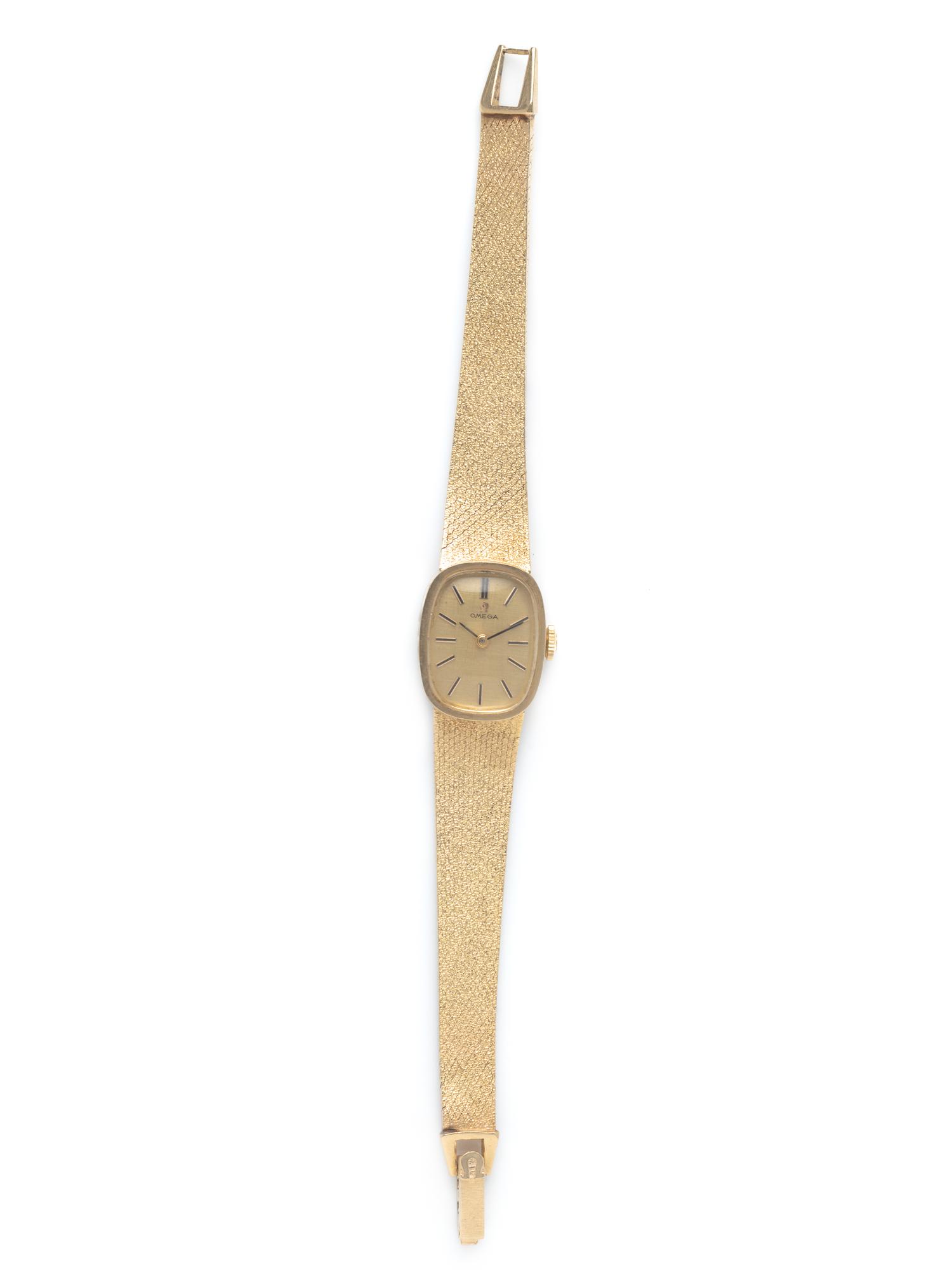 OMEGA, 14K YELLOW GOLD WRISTWATCH