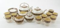 An Assembled Belleek Neptune Tea Service, Width of tray 17 1/2 inches.