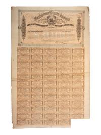 [CIVIL WAR]. A group of 5 items, incl. Confederate States of America $1000 bond sheet.