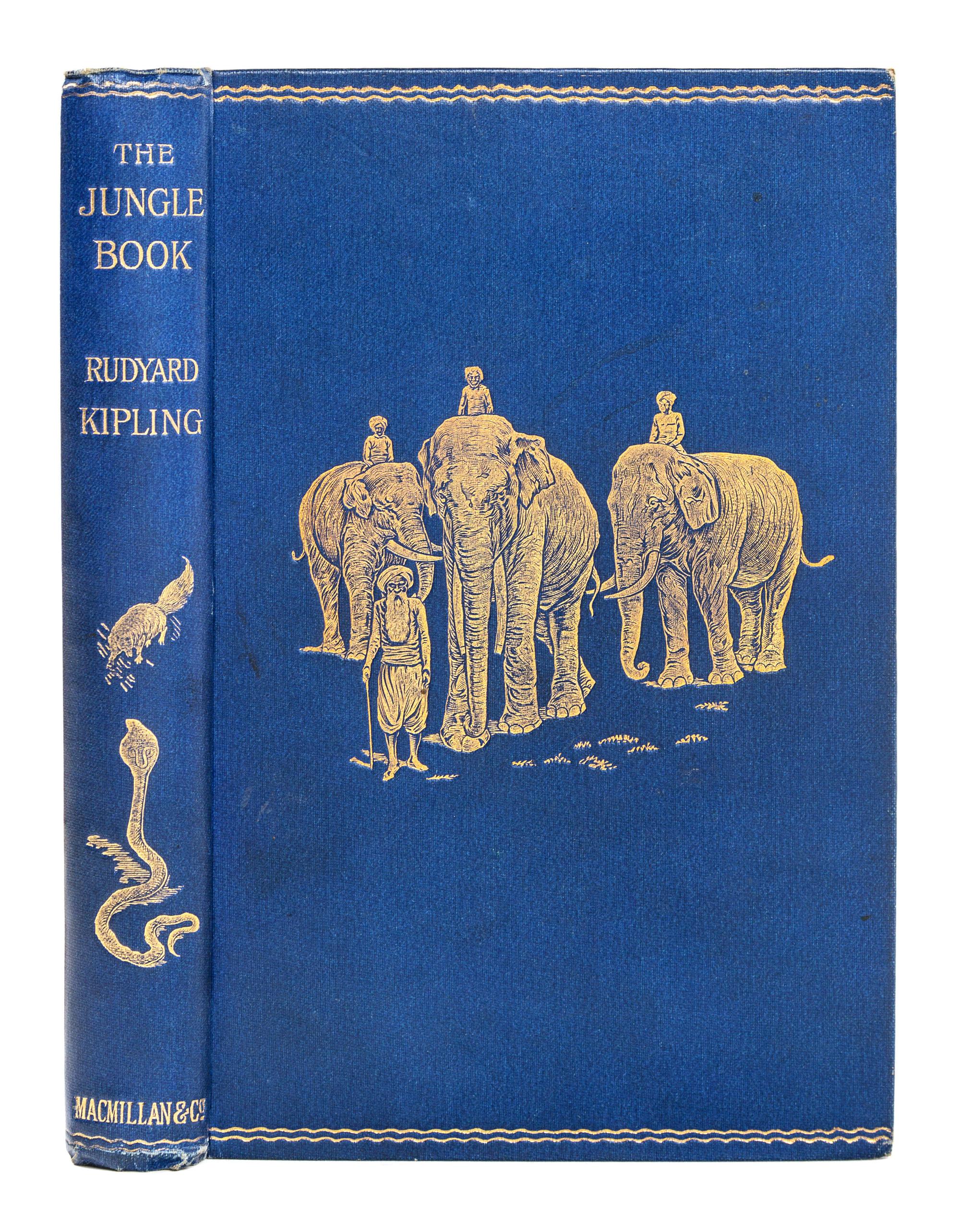 KIPLING, Rudyard (1865-1936). The Jungle Book . -- The Second Jungle Book . London and New York: Macmillan and Co., 1894 and 1895.