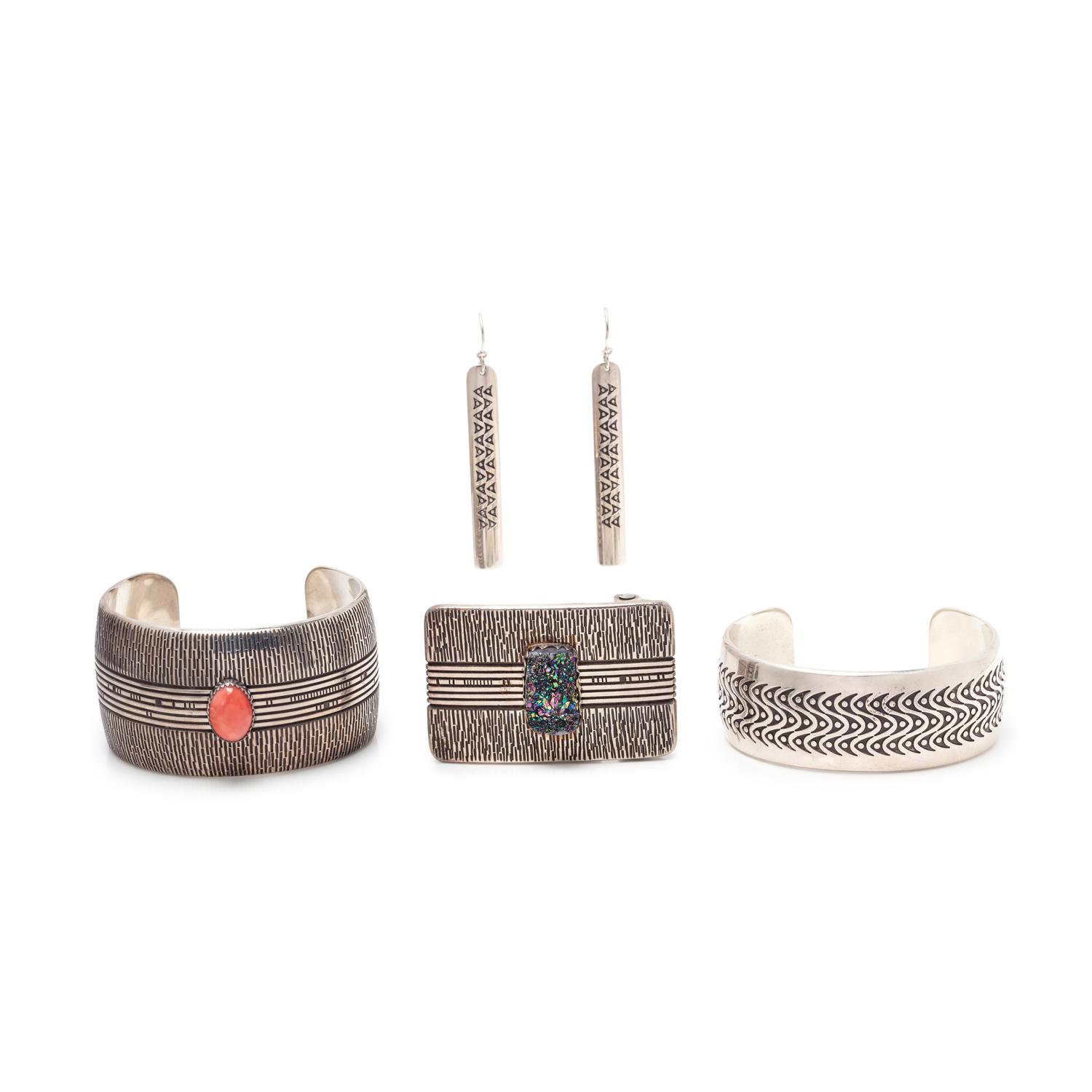 Silver Jewelry, with Inlay