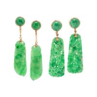 COLLECTION OF JADE EARCLIPS