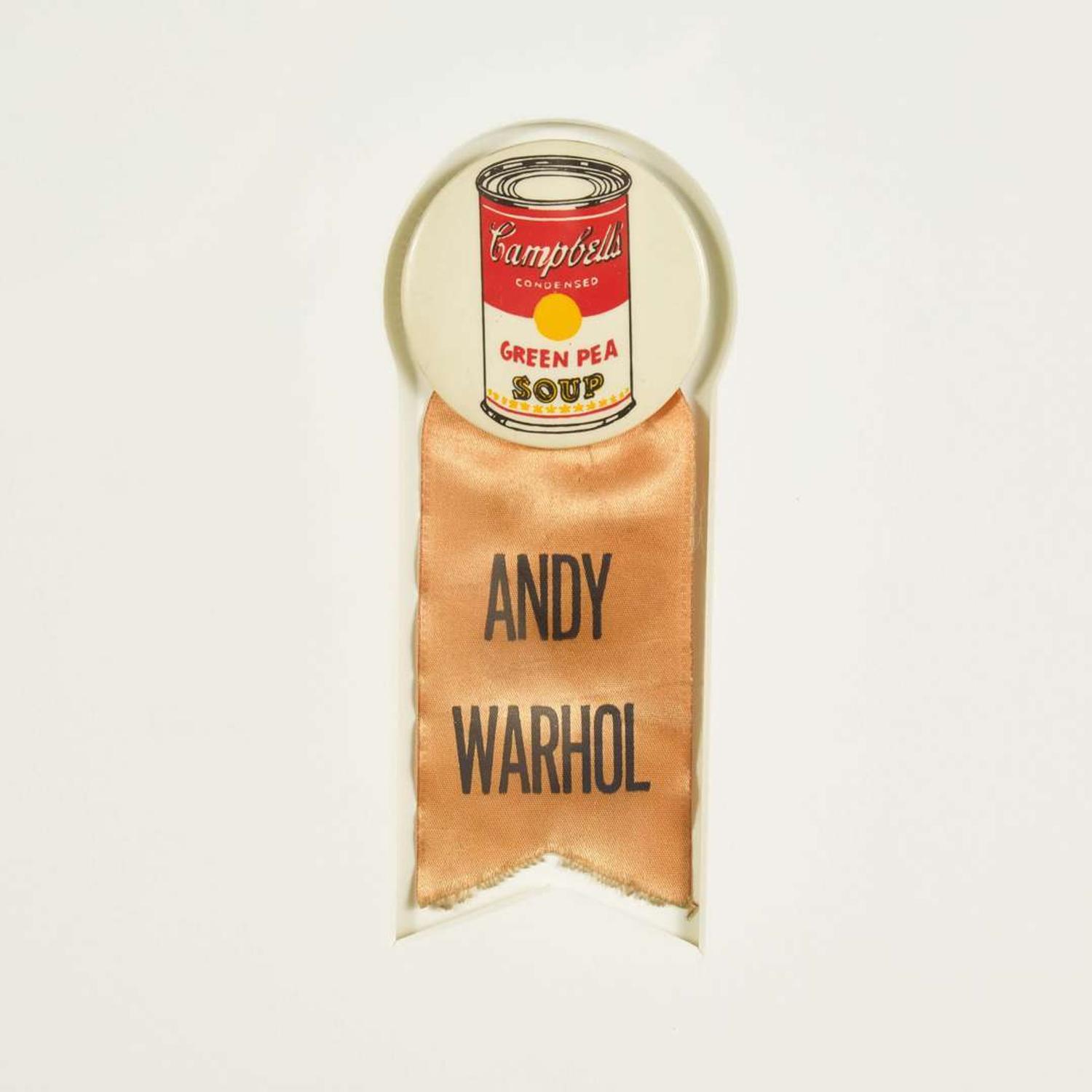 [Art] Warhol, Andy Campbell’s Green Pea Soup Can Button