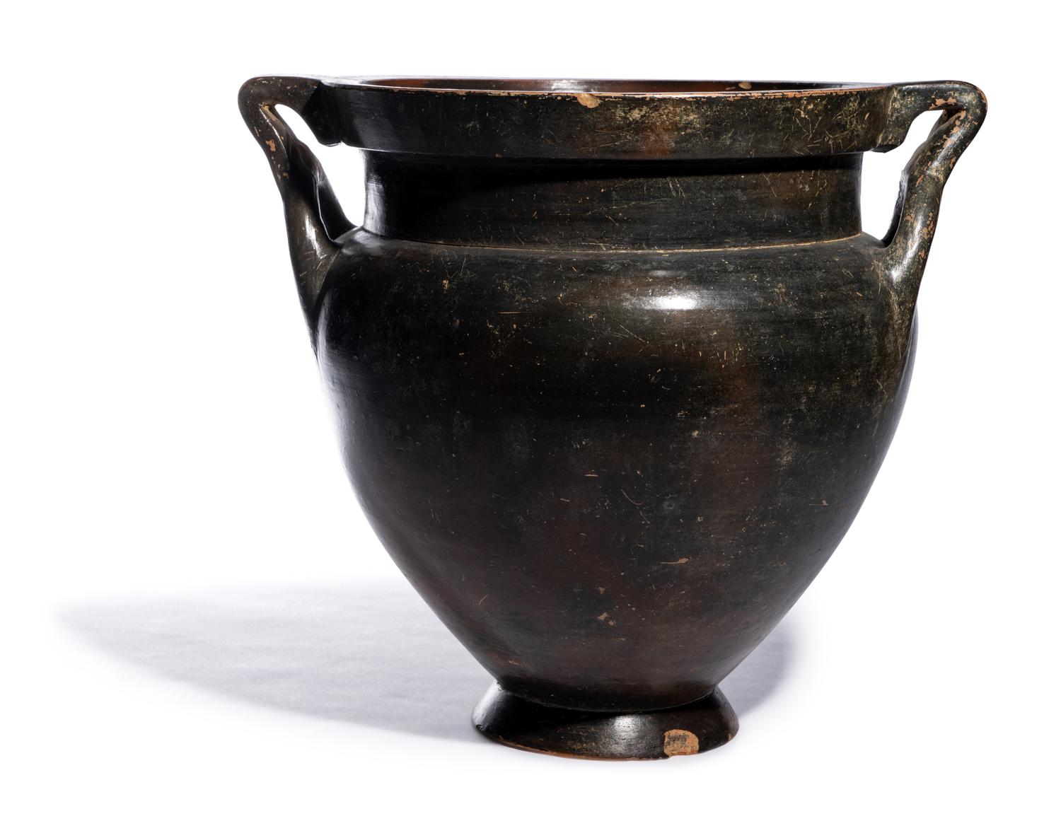 A Laconian Black-Glazed Krater
