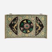 A Chinese famille verte-decorated porcelain stand 珐琅彩瓷制托子 Late Qing dynasty ??