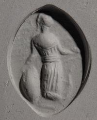 A Greek Bronze Finger Ring with the Goddess Athena