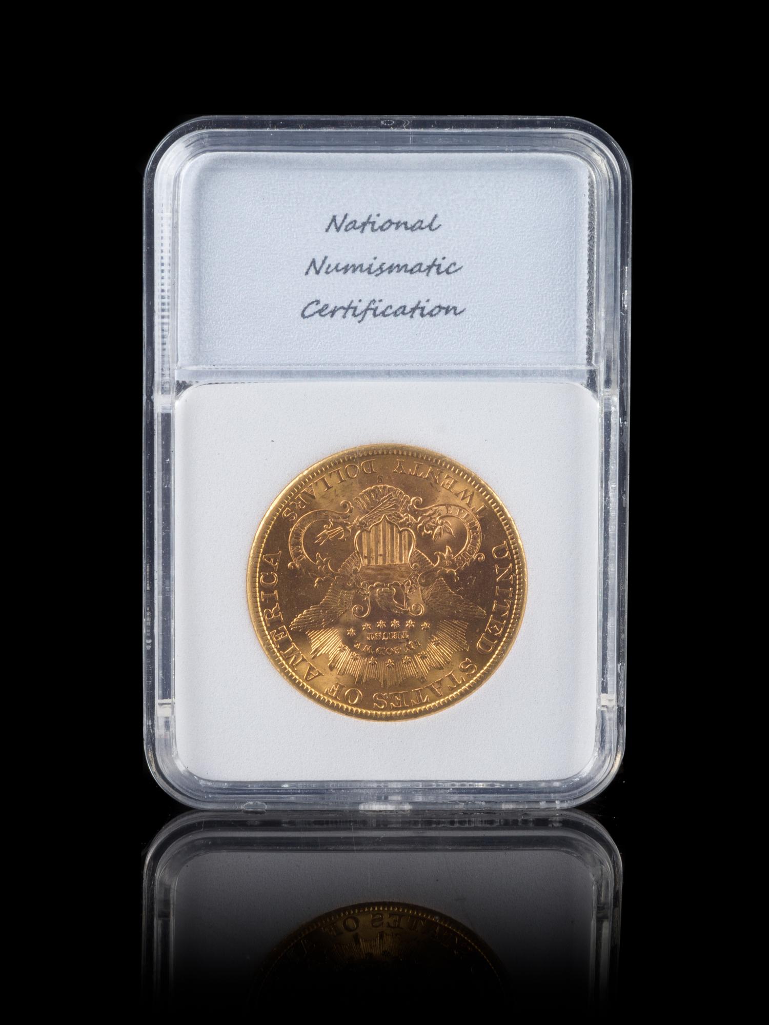 A United States 1895-S Liberty Head $20 Gold Coin