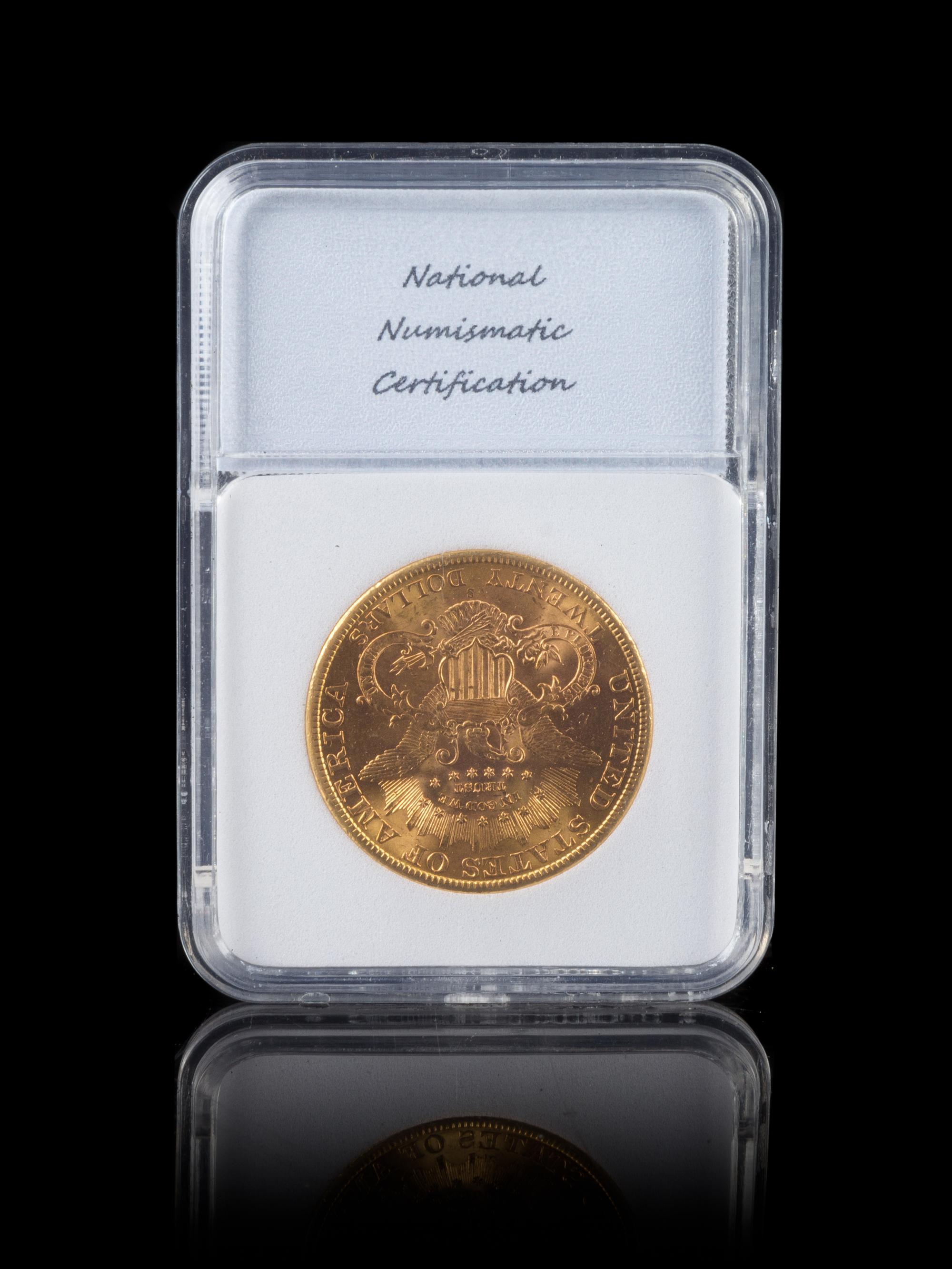 A United States 1895-S Liberty Head $20 Gold Coin